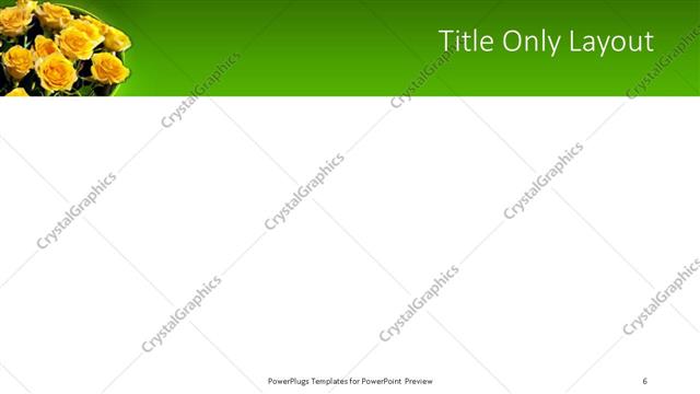 Title Only presentation slide layout