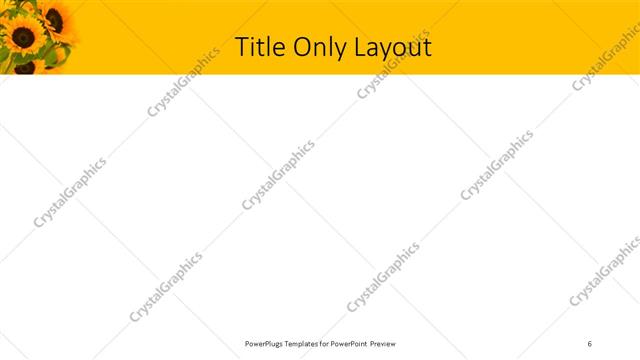 Title Only presentation slide layout
