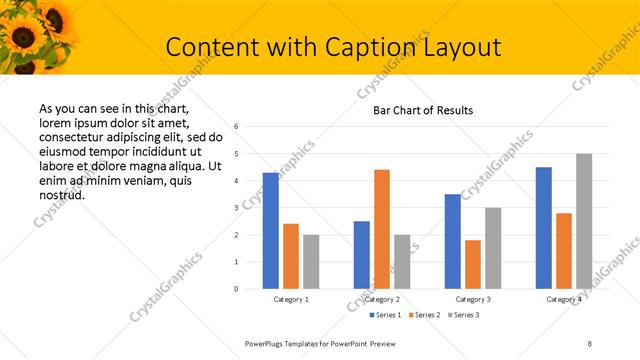 Content with Caption presentation slide layout