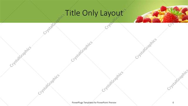 Title Only presentation slide layout