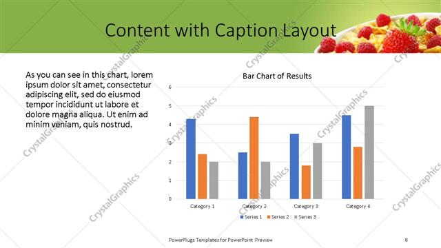 Content with Caption presentation slide layout