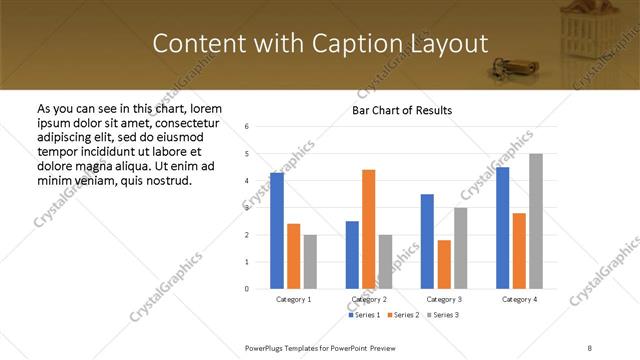 Content with Caption presentation slide layout