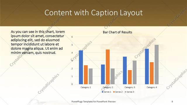 Content with Caption presentation slide layout