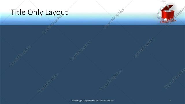 Title Only presentation slide layout