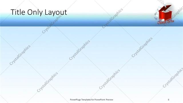 Title Only presentation slide layout