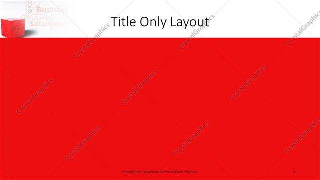 Title Only presentation slide layout