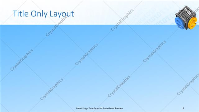 Title Only presentation slide layout