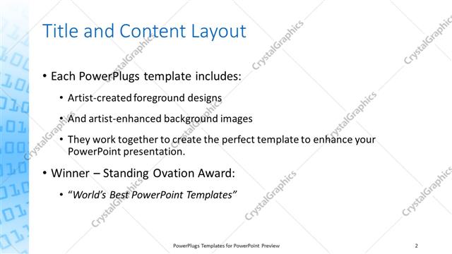 Title and Content presentation slide layout