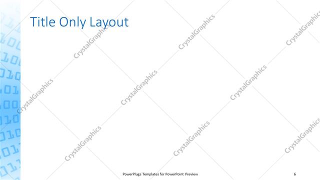 Title Only presentation slide layout