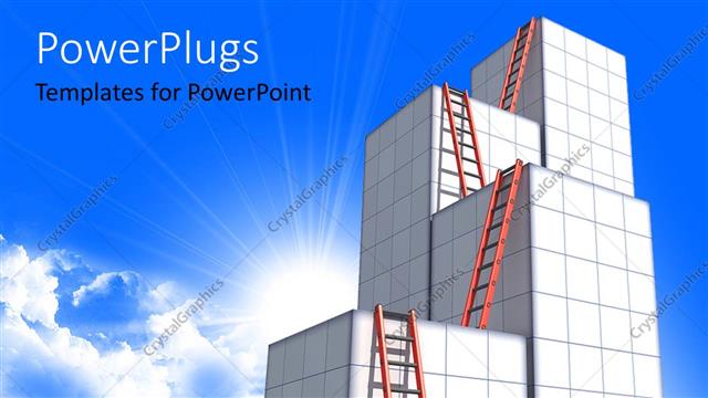  Presentation with points - A bluish background with bullet points