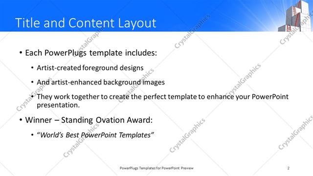 Title and Content presentation slide layout