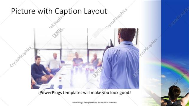 Picture with Caption presentation slide layout
