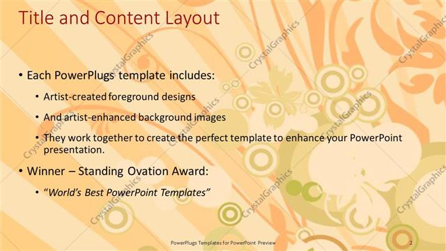 Title and Content presentation slide layout