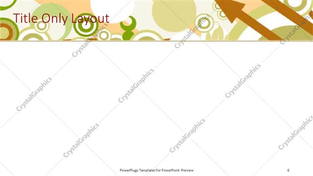 Title Only presentation slide layout