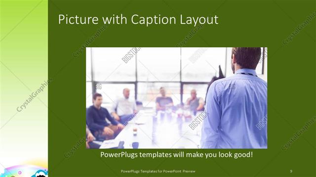 Picture with Caption presentation slide layout