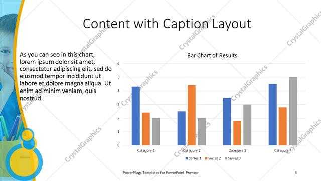 Content with Caption presentation slide layout