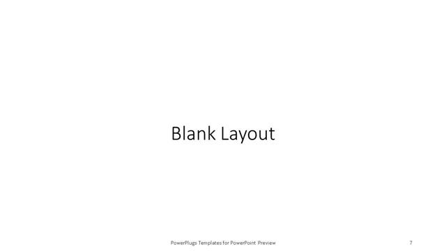 Blank presentation slide layout