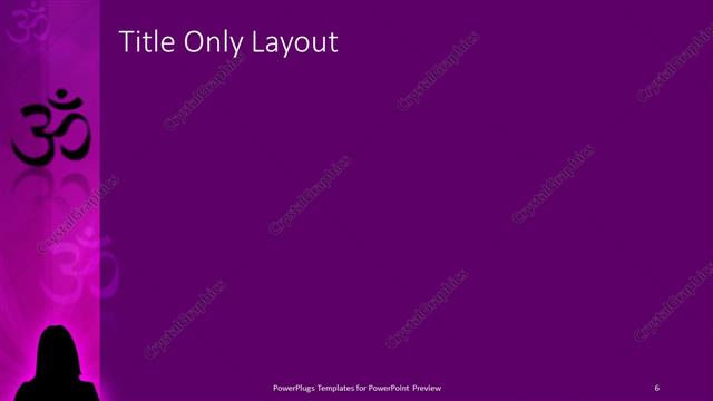 Title Only presentation slide layout