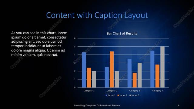 Content with Caption presentation slide layout