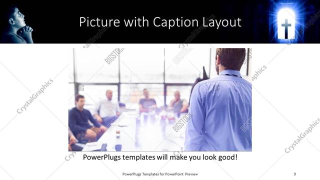 Picture with Caption presentation slide layout