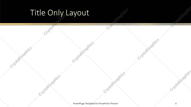 Title Only presentation slide layout