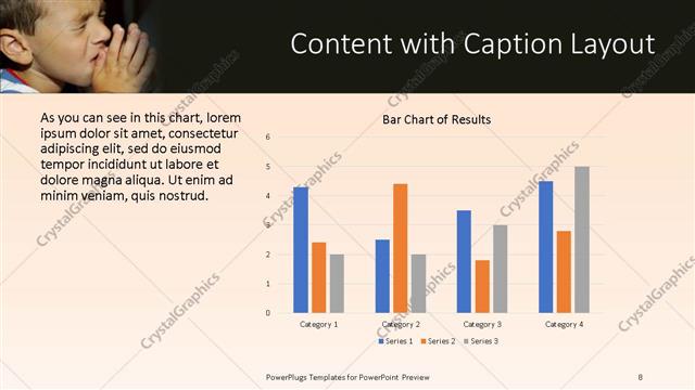 Content with Caption presentation slide layout