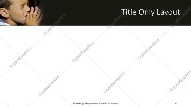 Title Only presentation slide layout