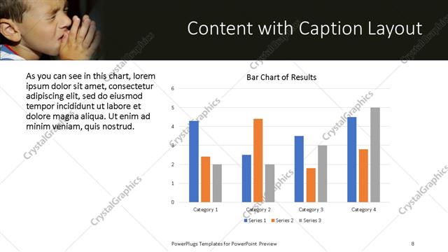 Content with Caption presentation slide layout