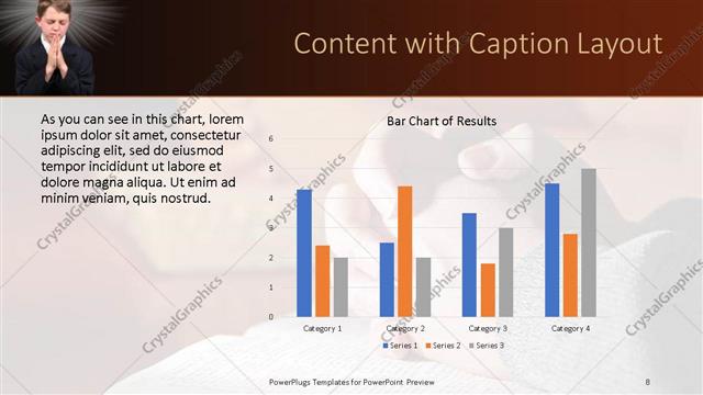 Content with Caption presentation slide layout