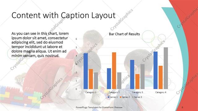 Content with Caption presentation slide layout