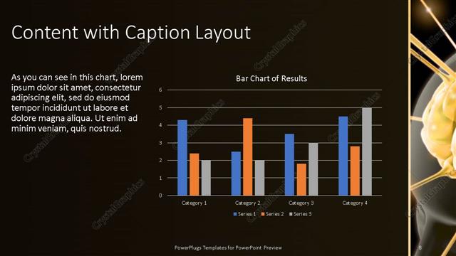 Content with Caption presentation slide layout