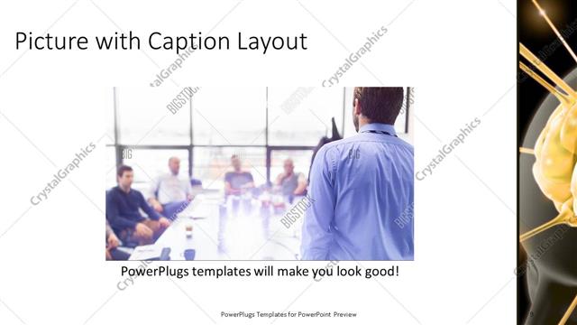 Picture with Caption presentation slide layout