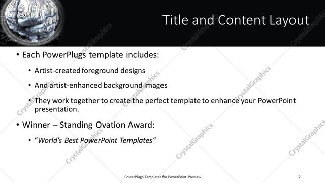 Title and Content presentation slide layout