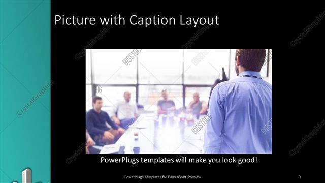 Picture with Caption presentation slide layout