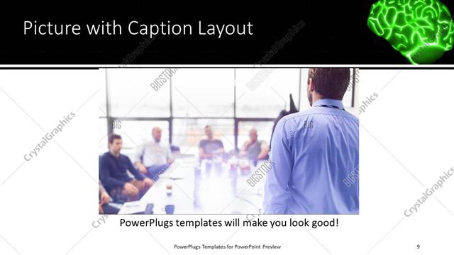 Picture with Caption presentation slide layout