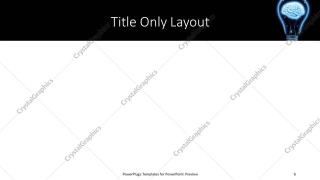 Title Only presentation slide layout