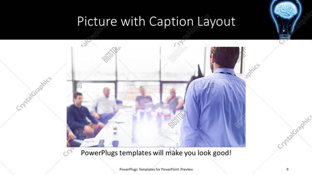 Picture with Caption presentation slide layout