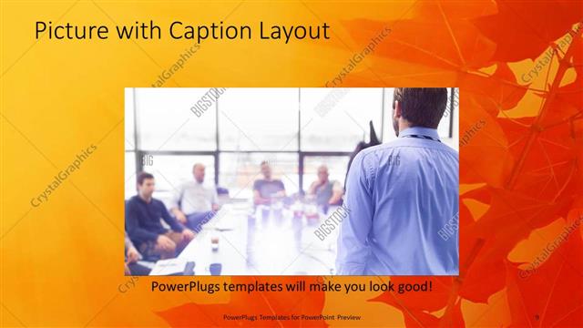 Picture with Caption presentation slide layout