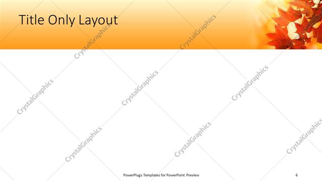 Title Only presentation slide layout