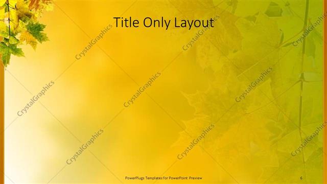 Title Only presentation slide layout