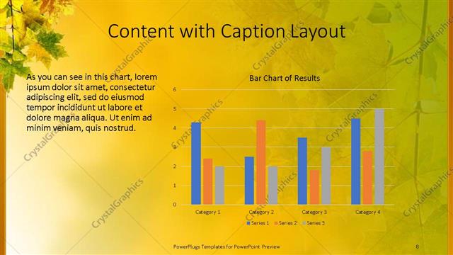 Content with Caption presentation slide layout