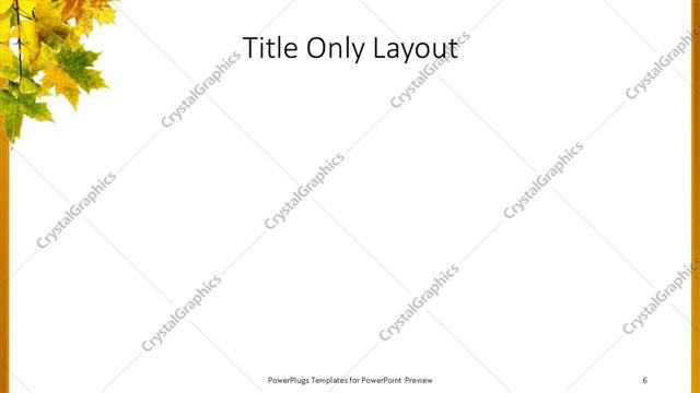 Title Only presentation slide layout
