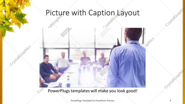 Picture with Caption presentation slide layout