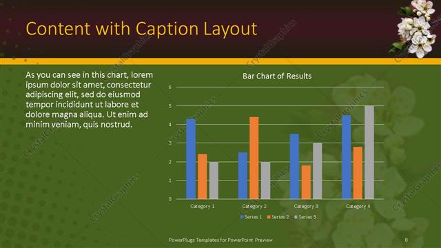 Content with Caption presentation slide layout