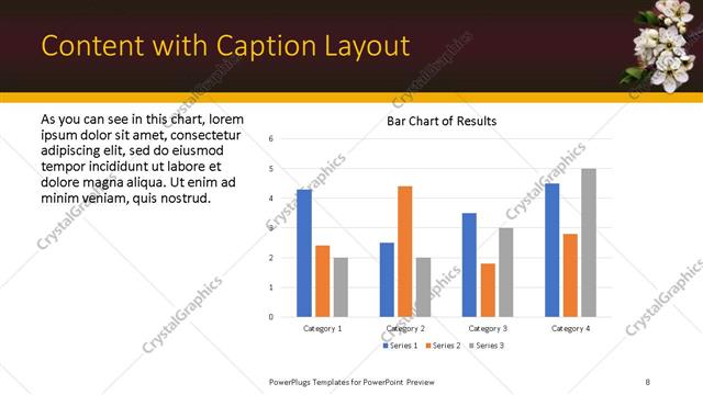 Content with Caption presentation slide layout