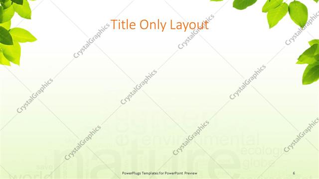 Title Only presentation slide layout