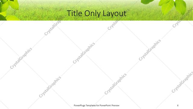 Title Only presentation slide layout