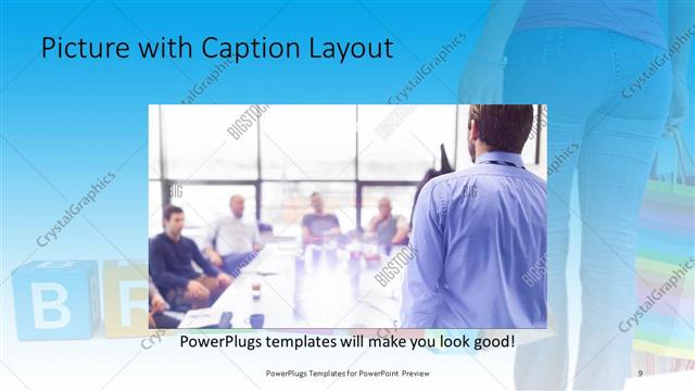 Picture with Caption presentation slide layout