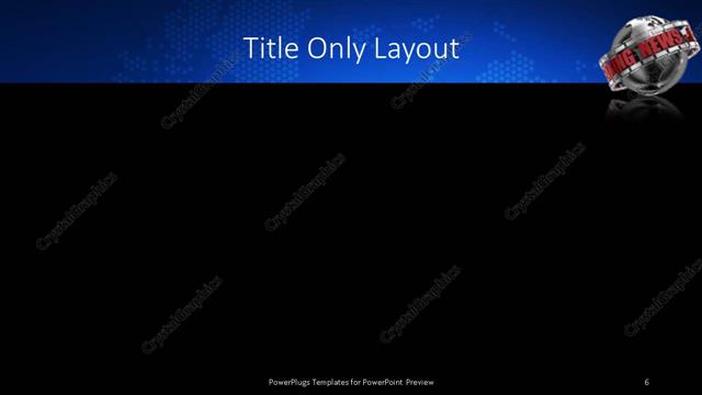 Title Only presentation slide layout