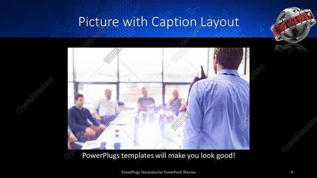 Picture with Caption presentation slide layout